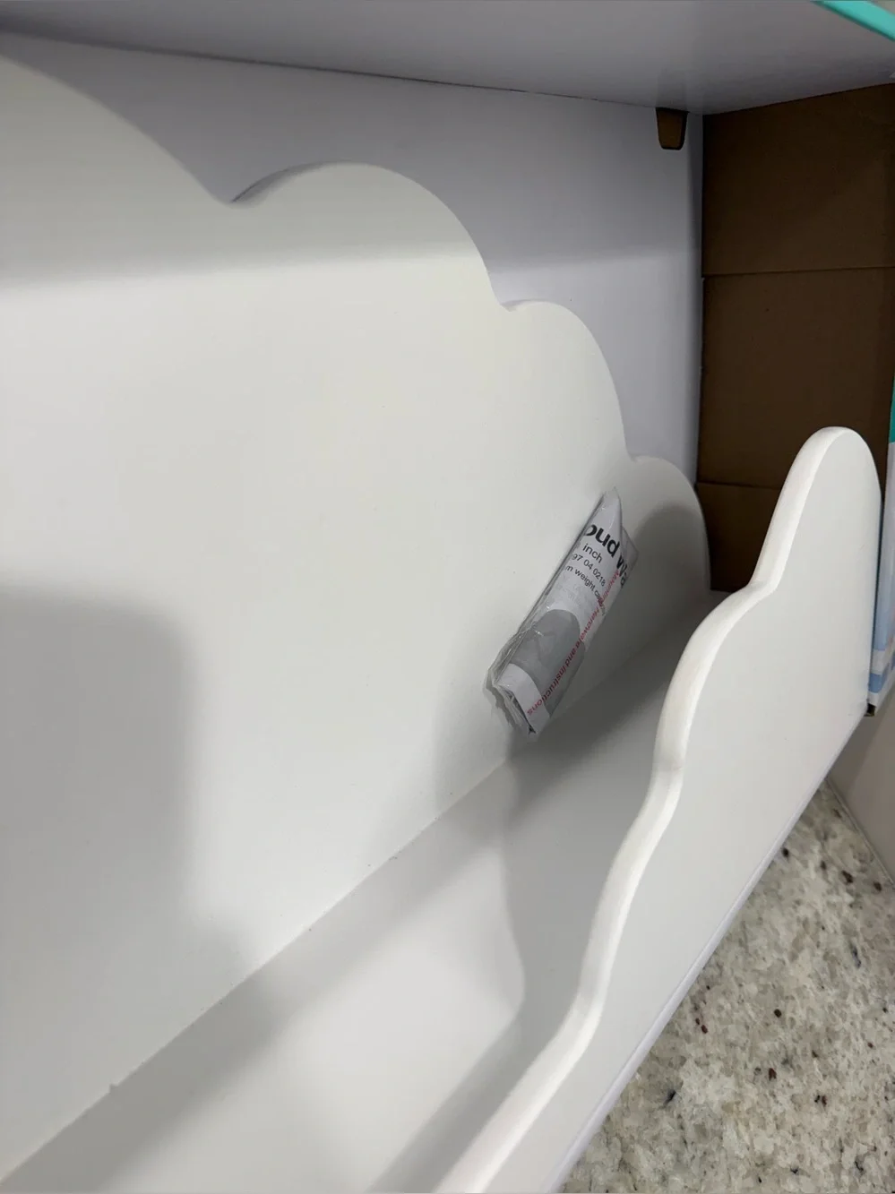 Pillowfort White Cloud Decorative Floating Kids Wall Shelf (Appx 10”x24”) NWT